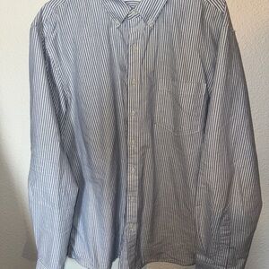 Sonoma Blue and‎ White Casual Button Down Shirt